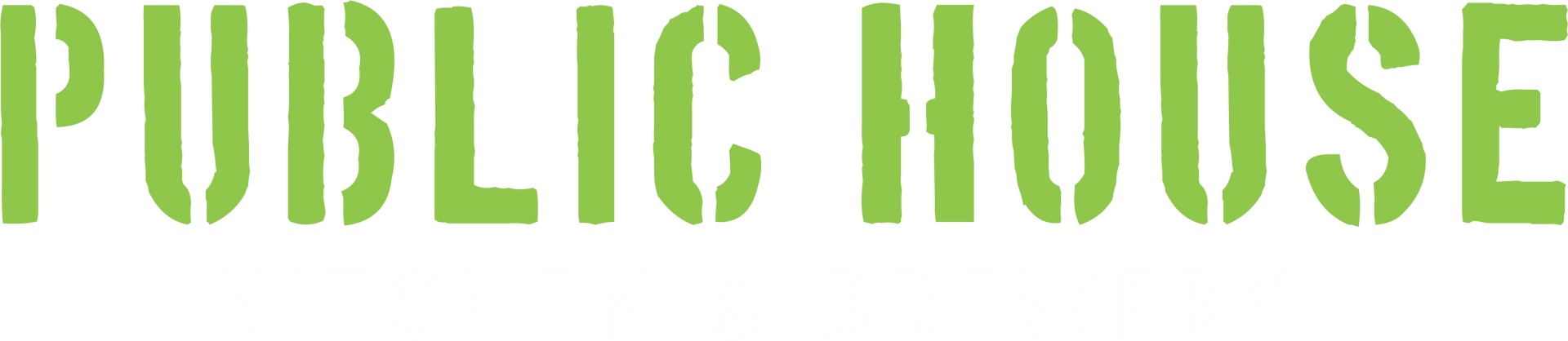 Public House Kitchen & Brewery Text Logo