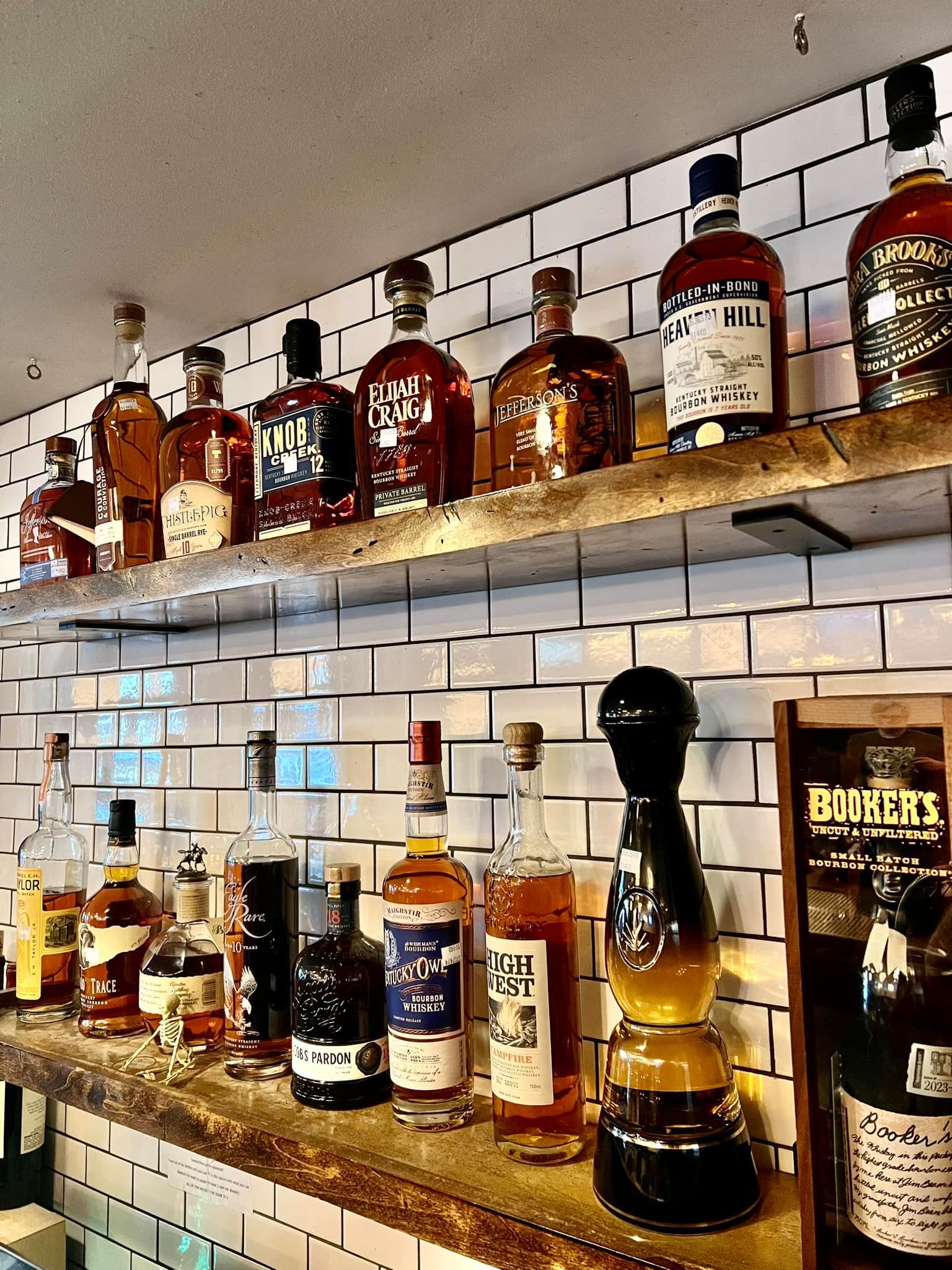 public house kitchen & brewery bourbon selection