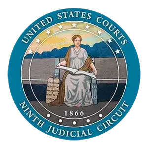 The seal of the united states courts ninth judicial circuit
