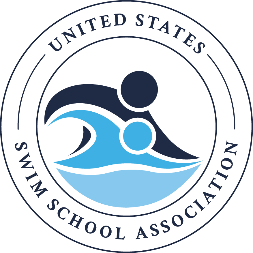 The logo for the united states swim school association