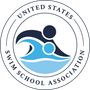 The logo for the united states swim school association