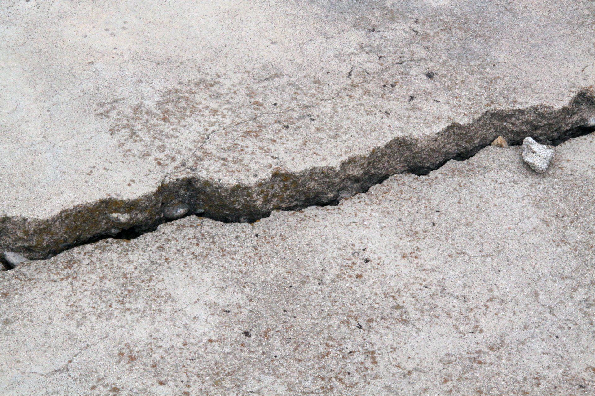 uneven concrete needing repairs