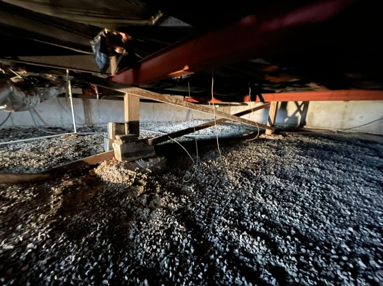 crawl space under a home