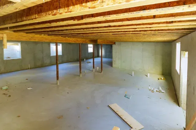 Unfinished basement