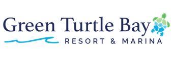 the logo for green turtle bay resort and marina
