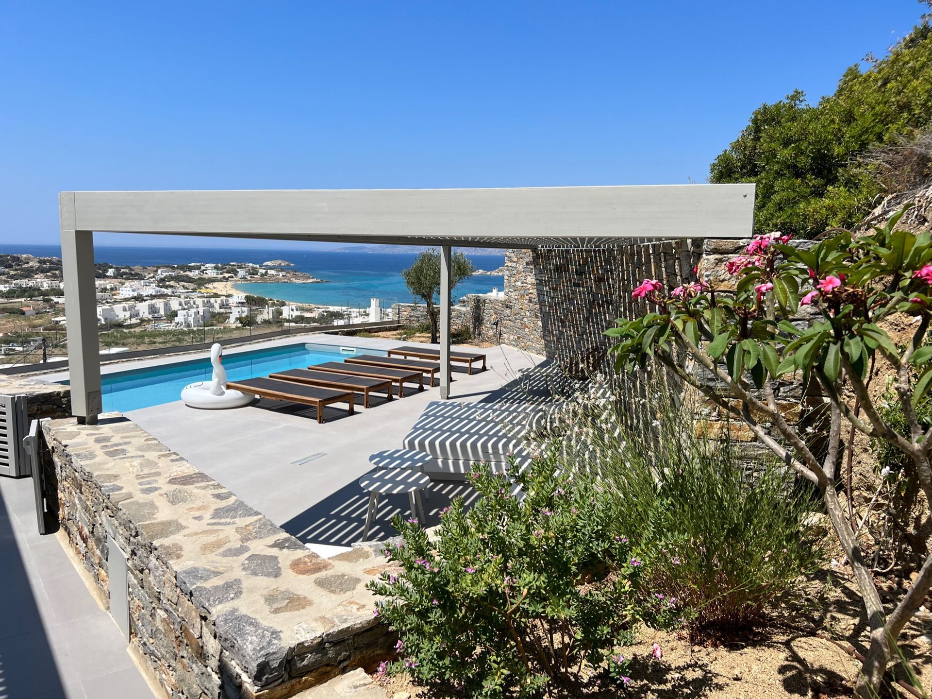 Kyparissi-Villa pool view