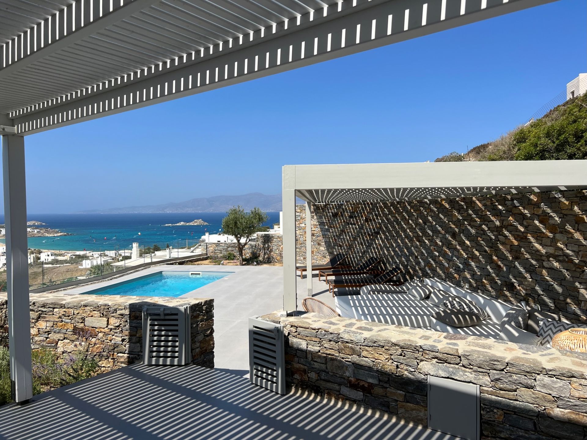 Kyparissi-Villa Naxos pool view, sea view and garden view