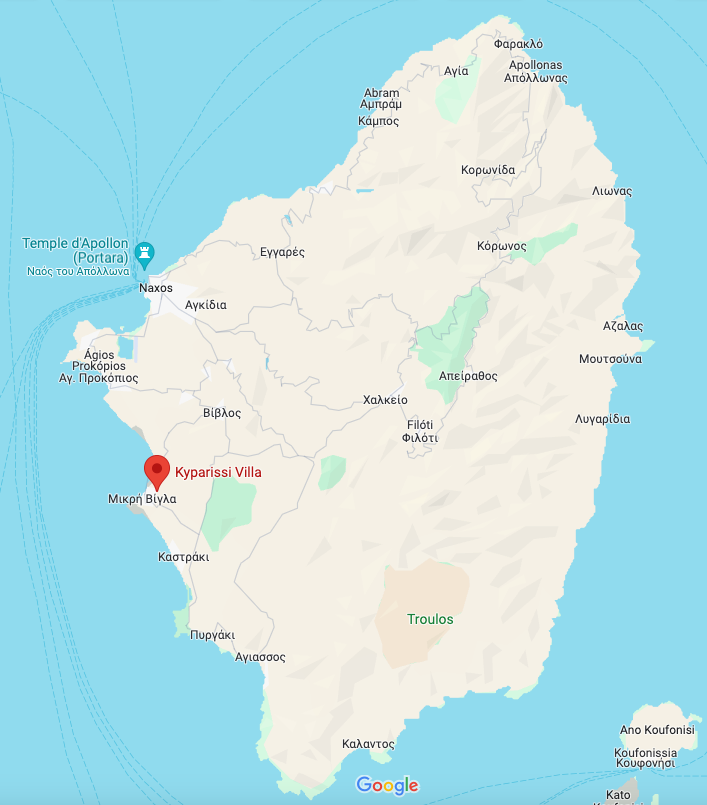 kyparissi-villa Location Map