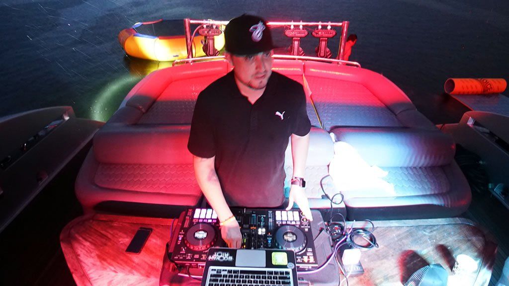 DJ on a yacht rental for party