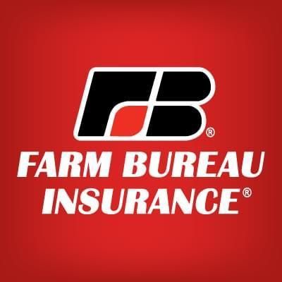 Farm Bureau Insurance logo: Black and red 