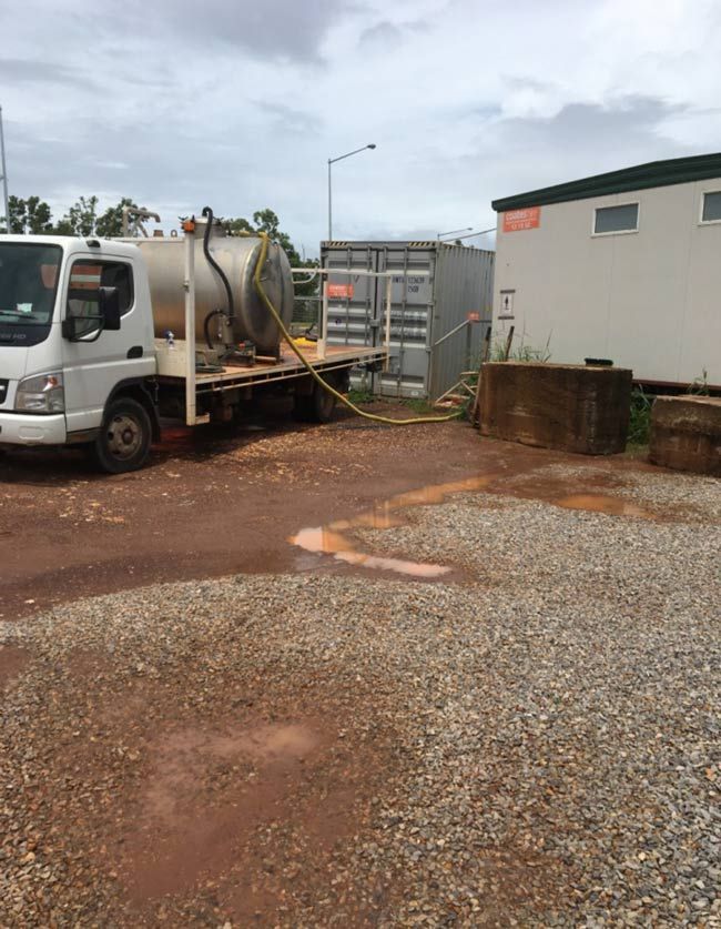 Truck — Portable toilet for hire in Roseberry, NT
