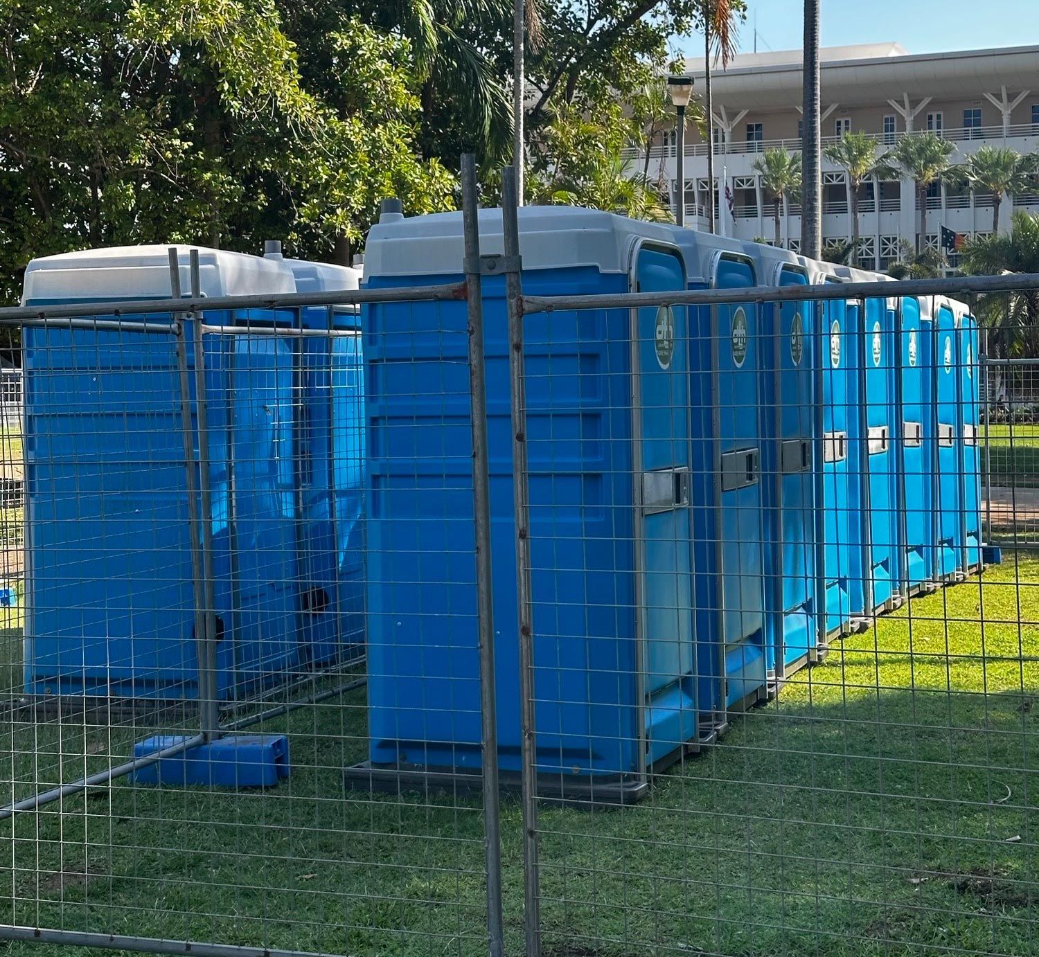 Blue Portable Toilets For Hire
