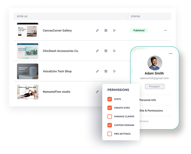 A screenshot of a website with a phone next to it.