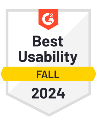 A badge that says `` best usability winter 2023 ''