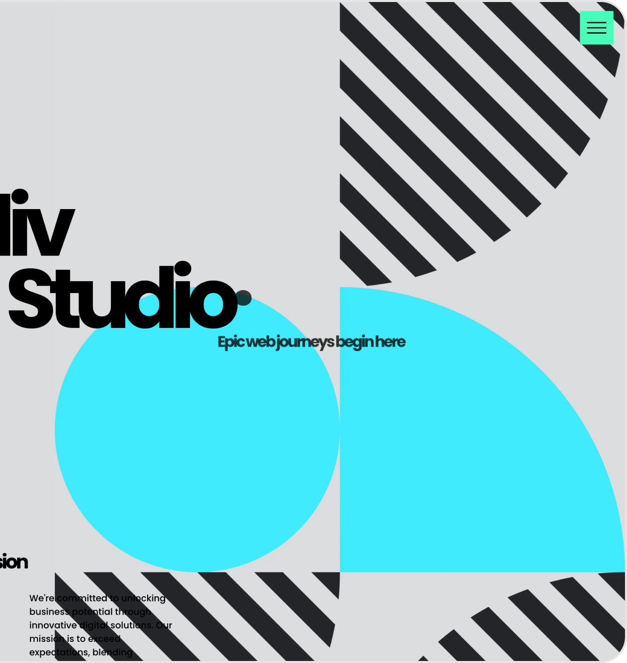 A poster that says liv studio on it