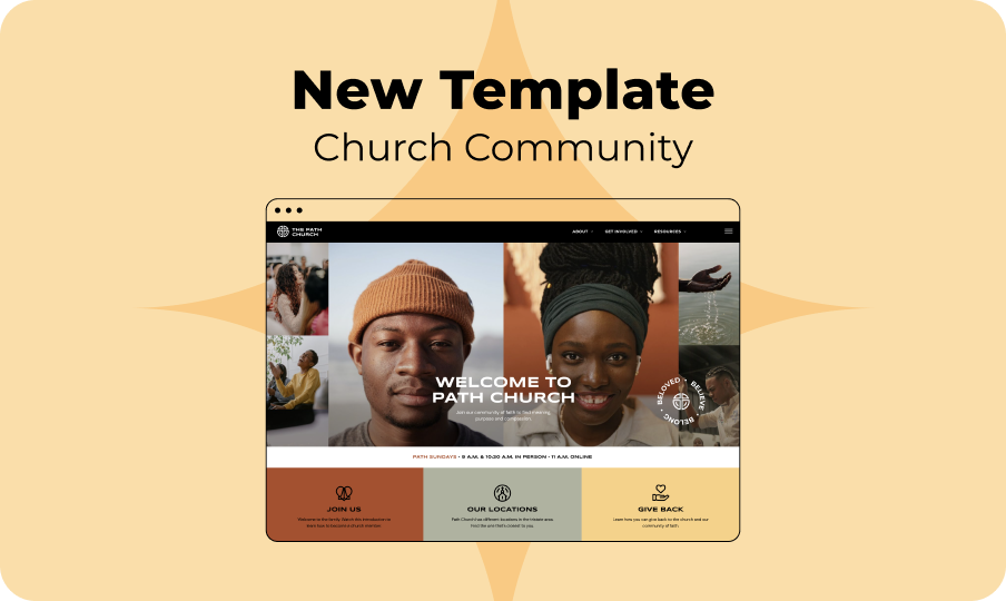 New Church Template Available at Duda