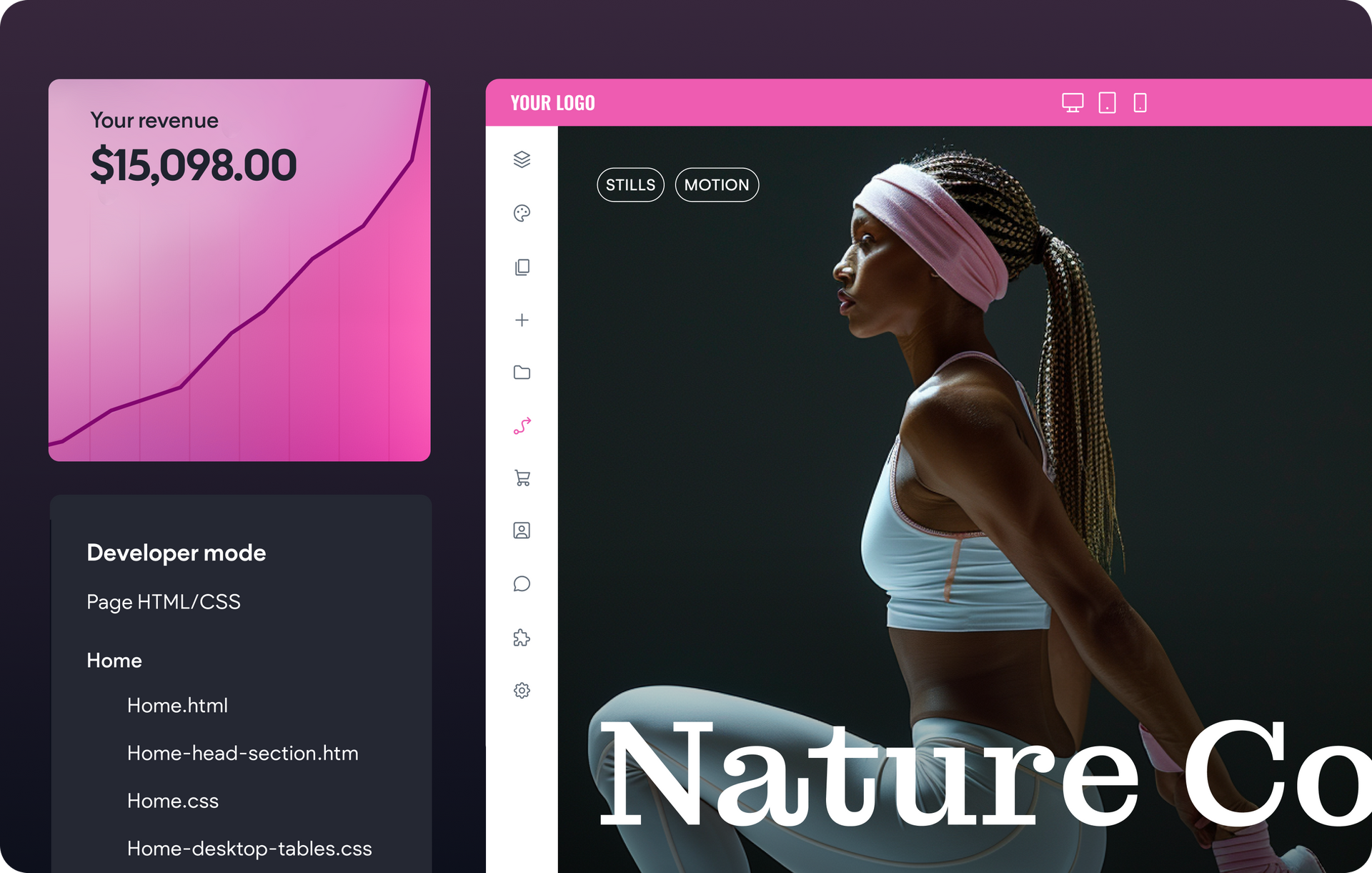 A woman is doing a yoga pose on a computer screen.