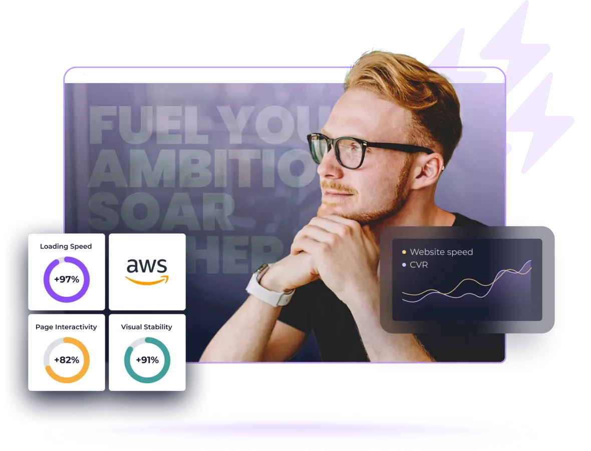 A man wearing glasses is sitting in front of a computer screen.