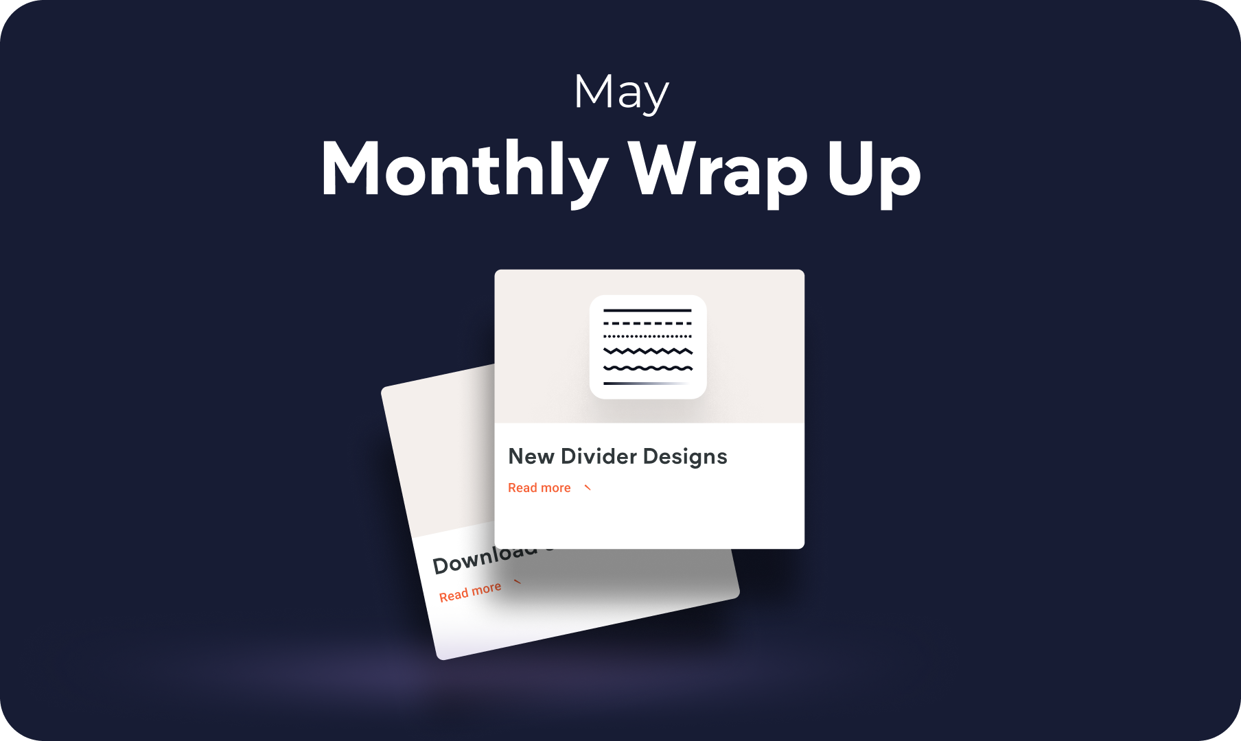 A poster that says march monthly wrap up on it