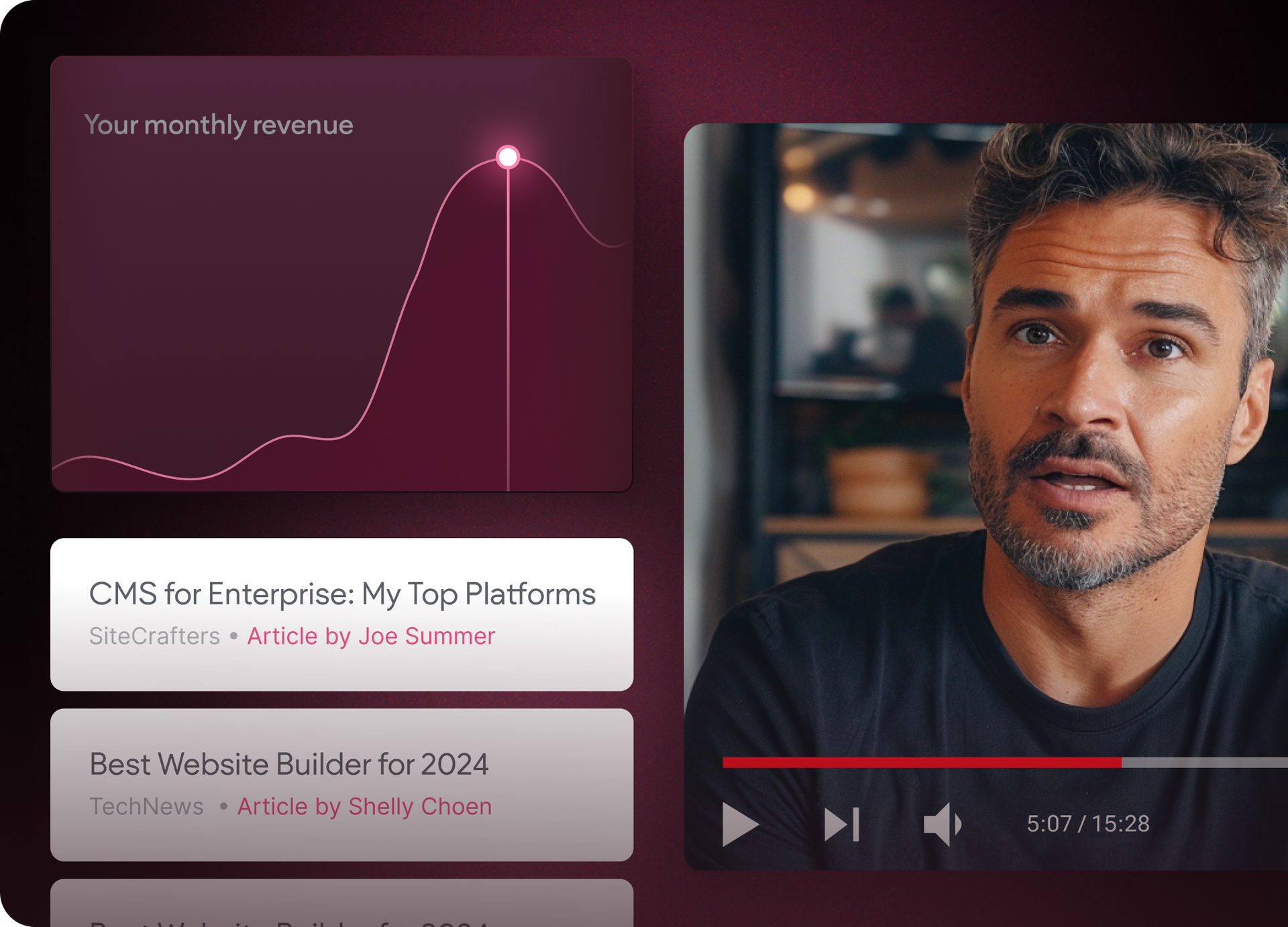Una captura de pantalla de un sitio web de hogares inteligentes con una manija de puerta