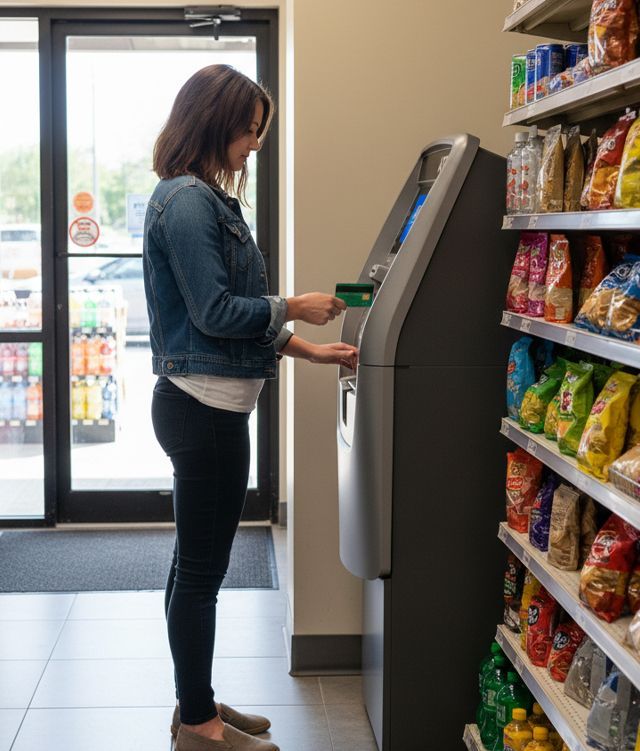 ATM placement inside a Jefferson City, convenience store providing convenient cash access for customers