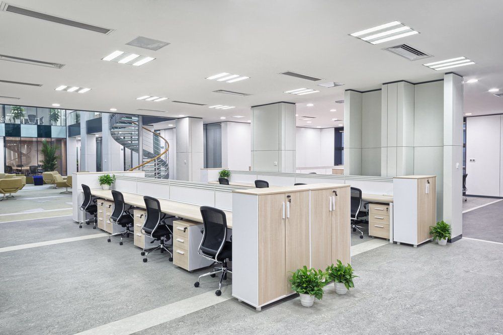 Modern Office Interior — Builders in Central West, NSW
