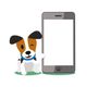 Telefon mit Handy Illustration