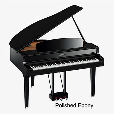 Polished Ebony Yamaha Clavinova CLP-795GP Digital Grand Piano with Bench — Omaha, NE — Keyboard Kastle