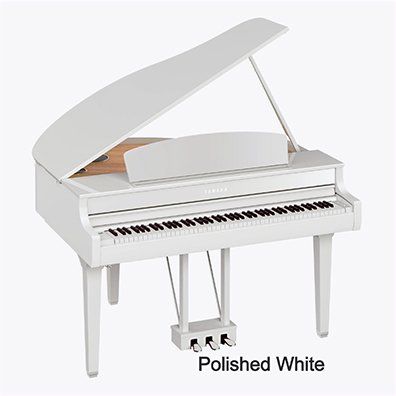 Polished White Yamaha Clavinova CLP-795GP Digital Grand Piano with Bench — Omaha, NE — Keyboard Kastle
