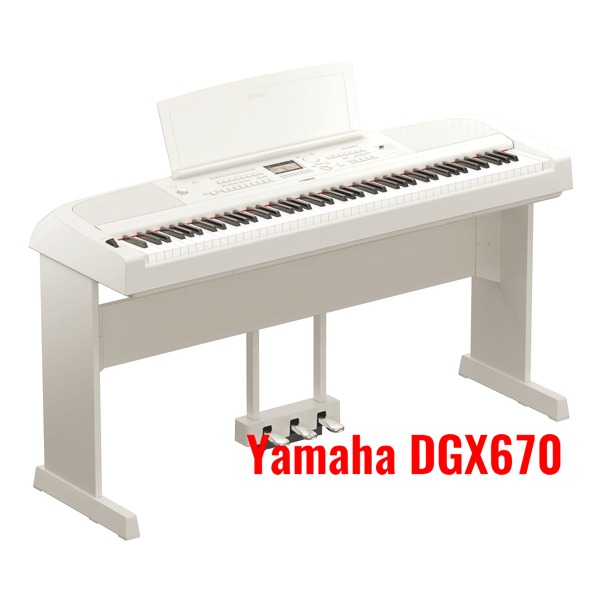 White Yamaha DGX660 Portable Grand — Omaha, NE — Keyboard Kastle