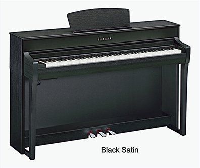 Black Satin Yamaha Clavinova CLP735B — Omaha, NE — Keyboard Kastle