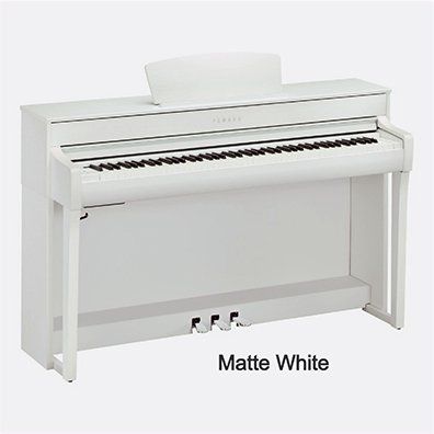 Matte White Yamaha Clavinova CLP735B — Omaha, NE — Keyboard Kastle