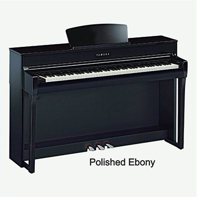 Polished Ebony Yamaha Clavinova CLP735B — Omaha, NE — Keyboard Kastle