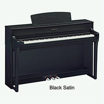 Black Satin Yamaha CLP745 Clavinova — Omaha, NE — Keyboard Kastle