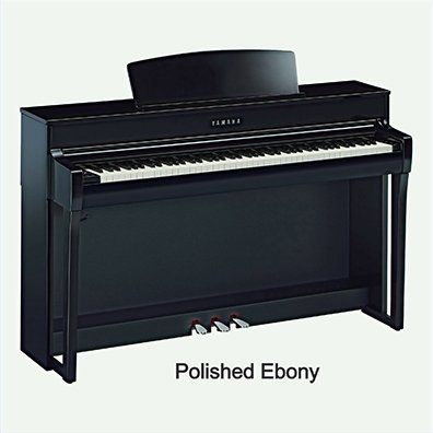 Polished Ebony Yamaha CLP745 Clavinova — Omaha, NE — Keyboard Kastle