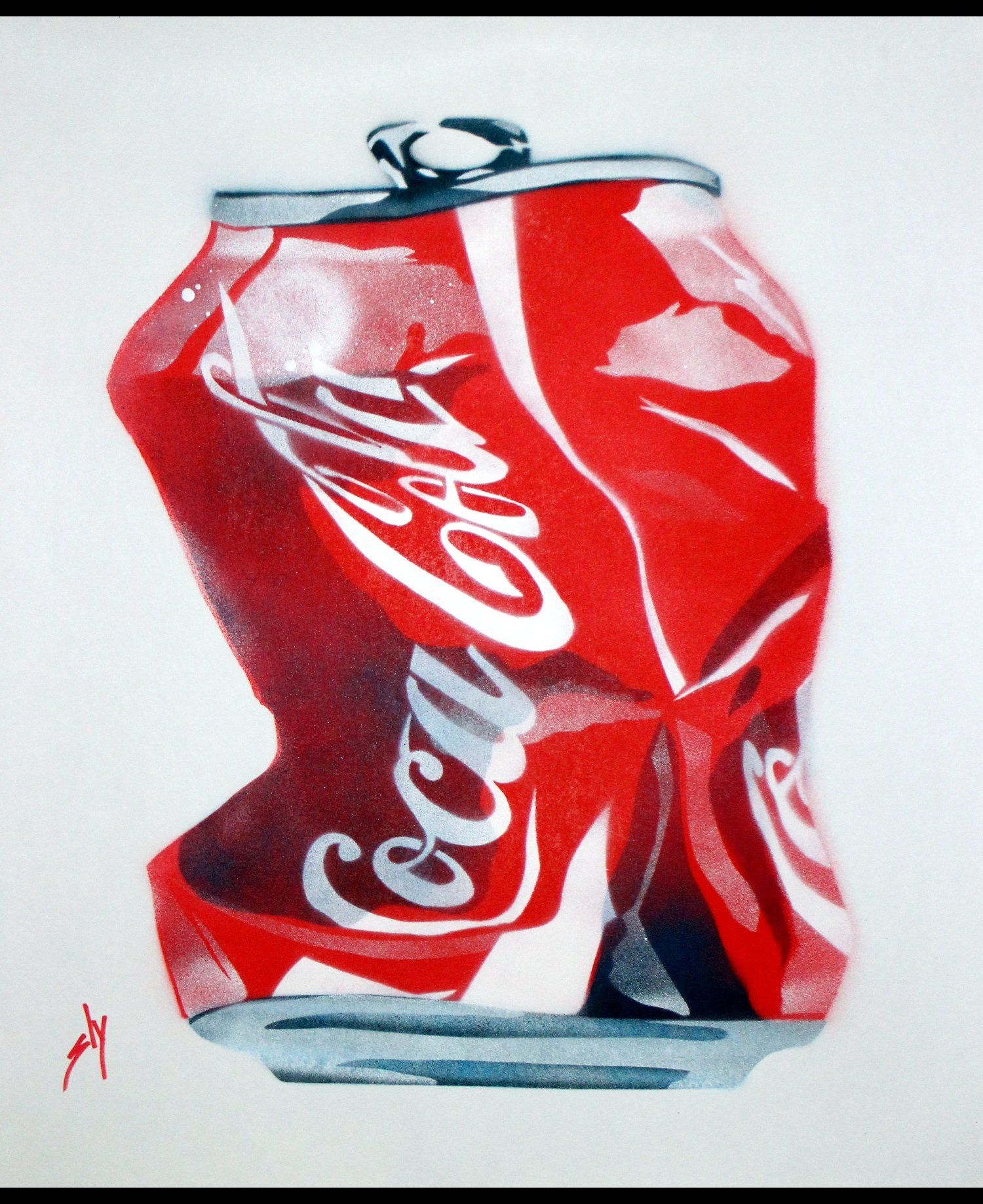 Urban Pop art by Sly -crushed coke