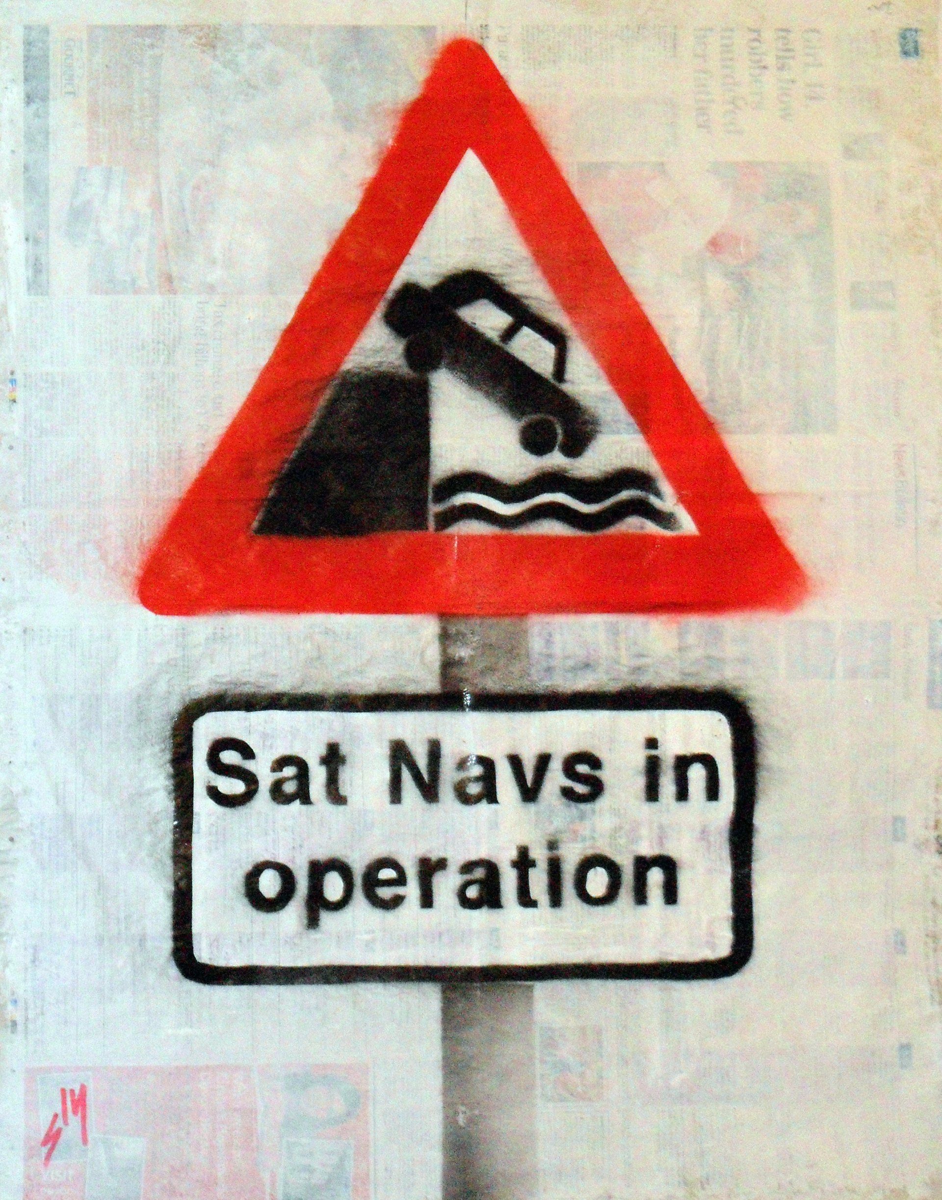 Urban Pop art by Sly -sat nav