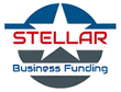 A logo for stellar business funding with a star in the middle
