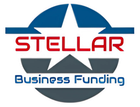 A logo for stellar business funding with a star in the middle