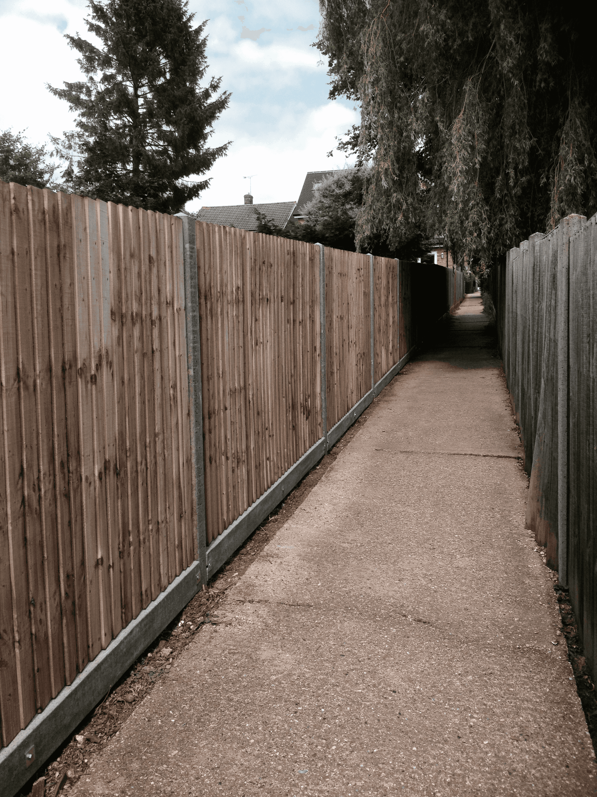 traditional garden fence