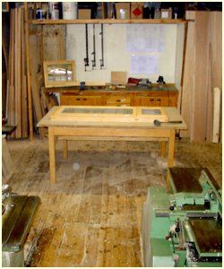 Fitting of glass in a wooden window