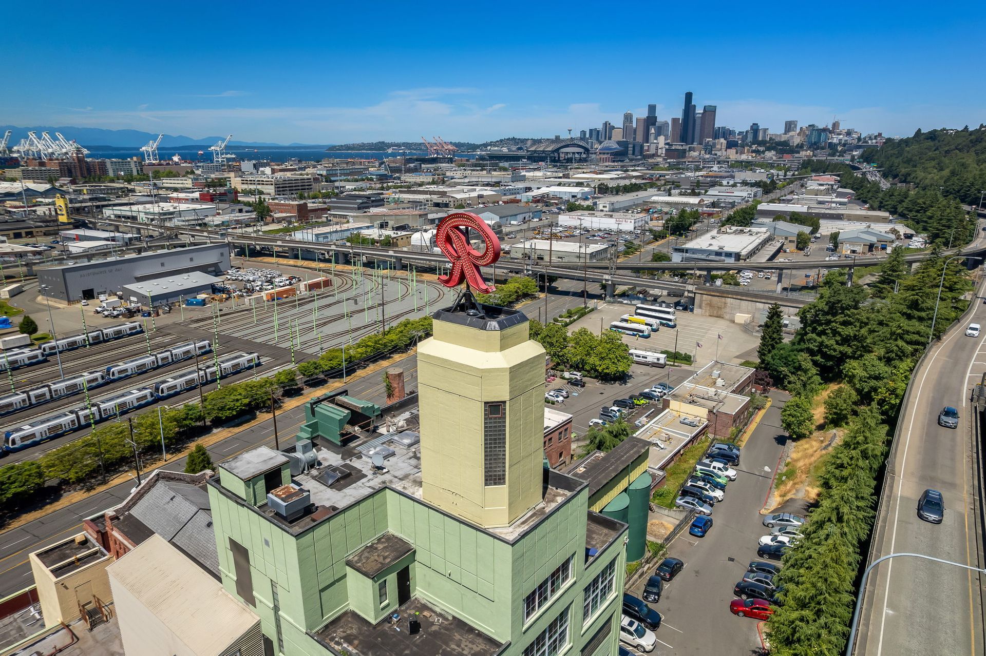 Photo of The Old Rainier Brewery from above