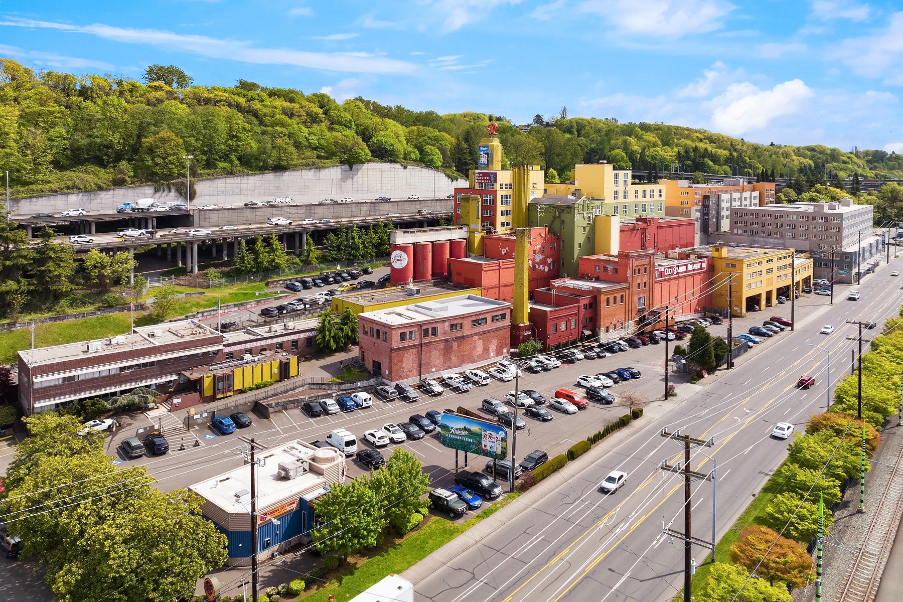 Aerial Photo of The Old Rainier Brewery