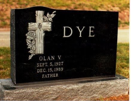 black monument with engraved cross