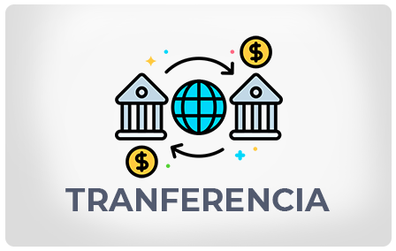 Un icono que muestra un globo terráqueo entre dos edificios bancarios 