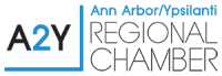The logo for the ann arbor / ypsilanti regional chamber