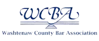 The logo for the washtenaw county bar association
