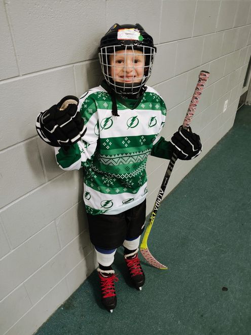 florida injury and wellness center. Image: Dr. McNamara's son in his hockey gear