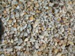 White Pea Gravel — Landscape Design Services in Milton, NY