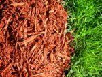 Red Dye Mulch — Landscape Design Services in Milton, NY